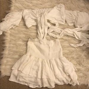 meshki two piece top & skirt